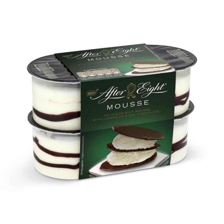 Mousse de menta con chocolate After Eight 4x57g