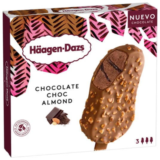 Bombón helado de chocolate con almendras Häagen-Dazs - 240ml