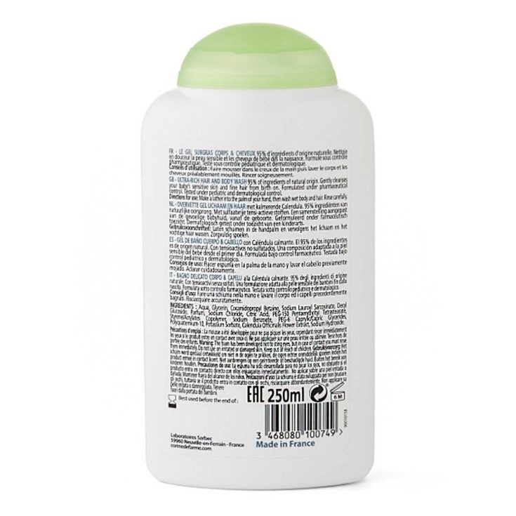 Gel Cabello y Cuerpo Sensible 250 ml