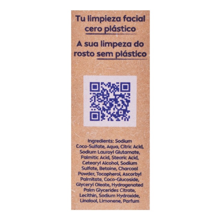 Limpiador facial sólido carbón Naturally Clean 75g