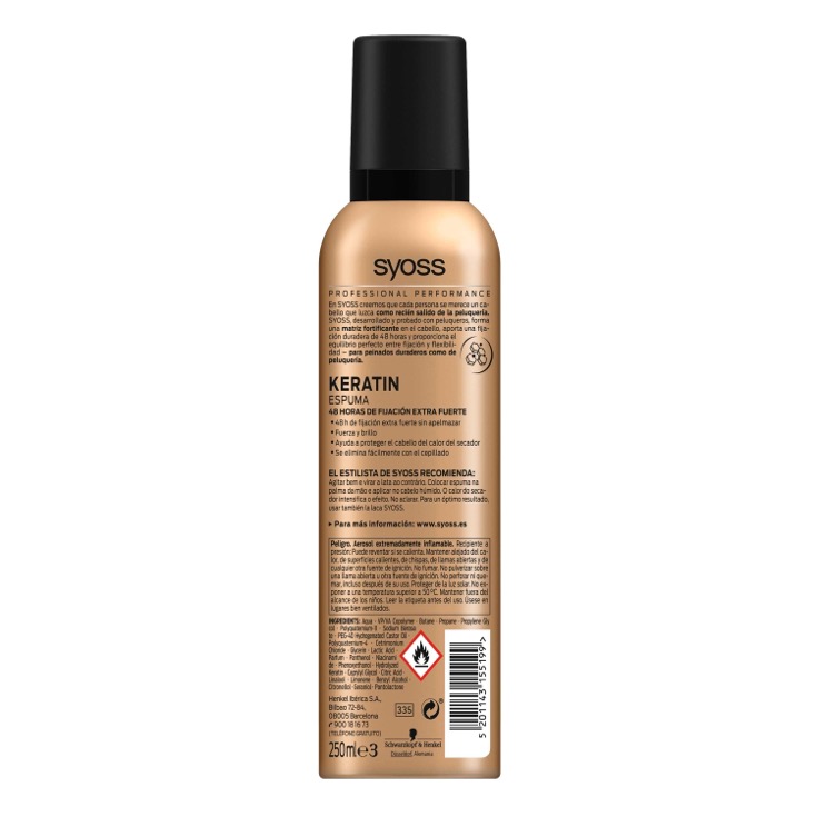 Espuma Keratin 250ml