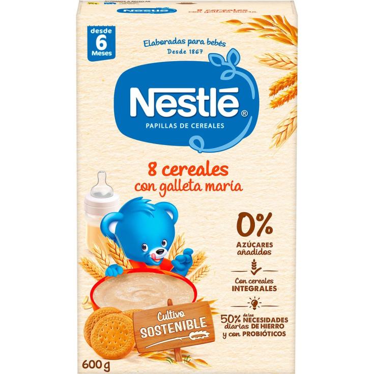 Papilla 8 Cereales con Galleta 600g