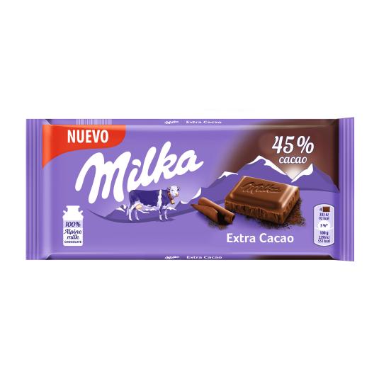 Chocolate con leche 45% cacao 100g