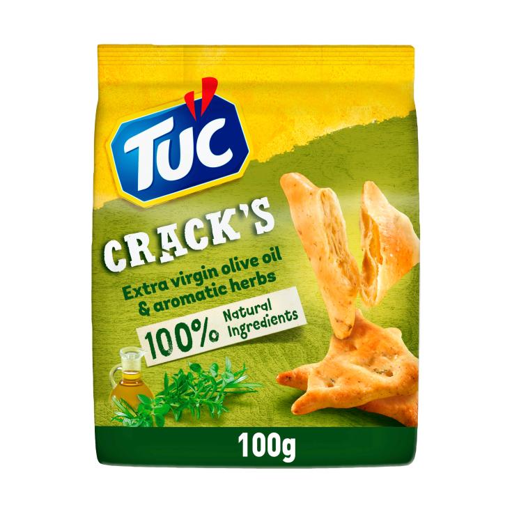 Crackers con aceite de oliva y hierbas 100g Crackers con aceite de oliva y hierbas 100g