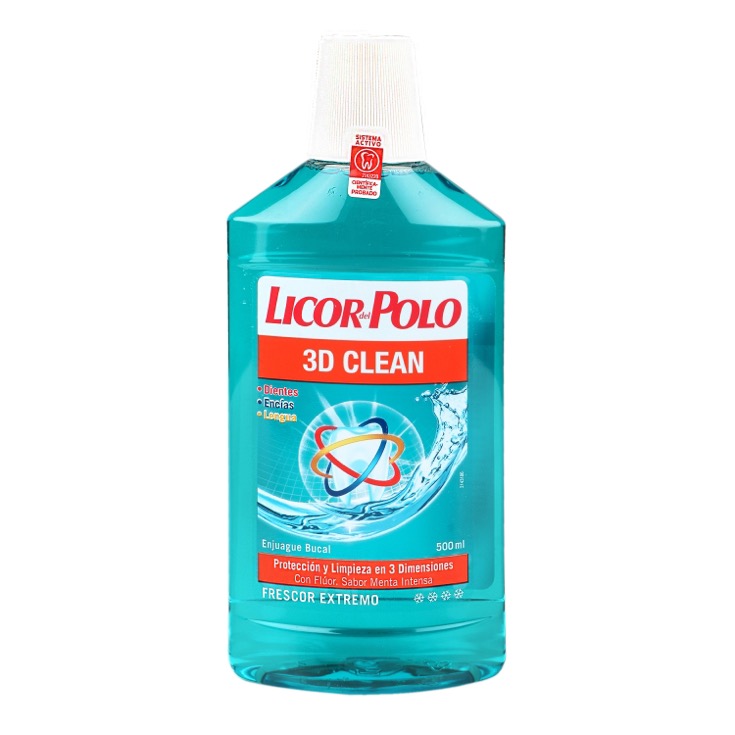 Enjuague Bucal 3D Clean 500ml Enjuague Bucal 3D Clean 500ml