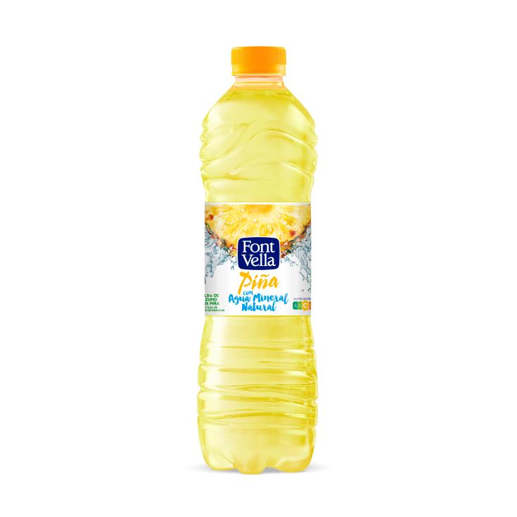 Bebida de agua mineral con piña 1,25l