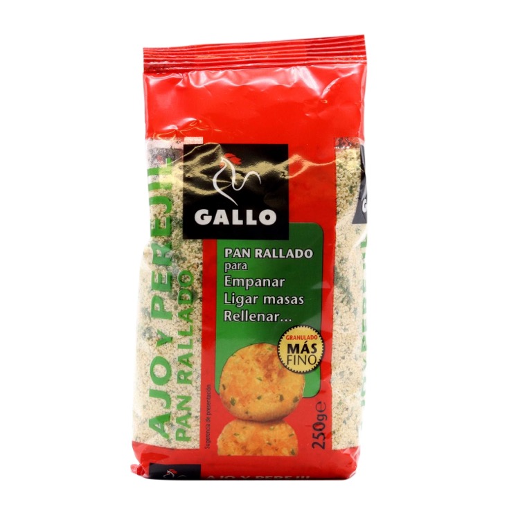 Pan rallado ajo y perejil 250g Pan rallado ajo y perejil 250g