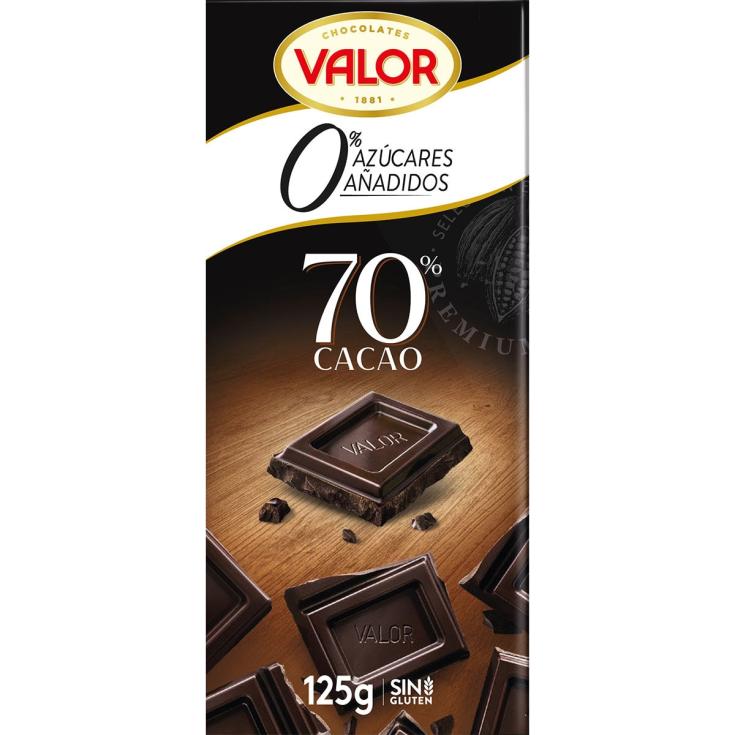 Chocolate negra 70% sin azúcar 125g Chocolate negra 70% sin azúcar 125g