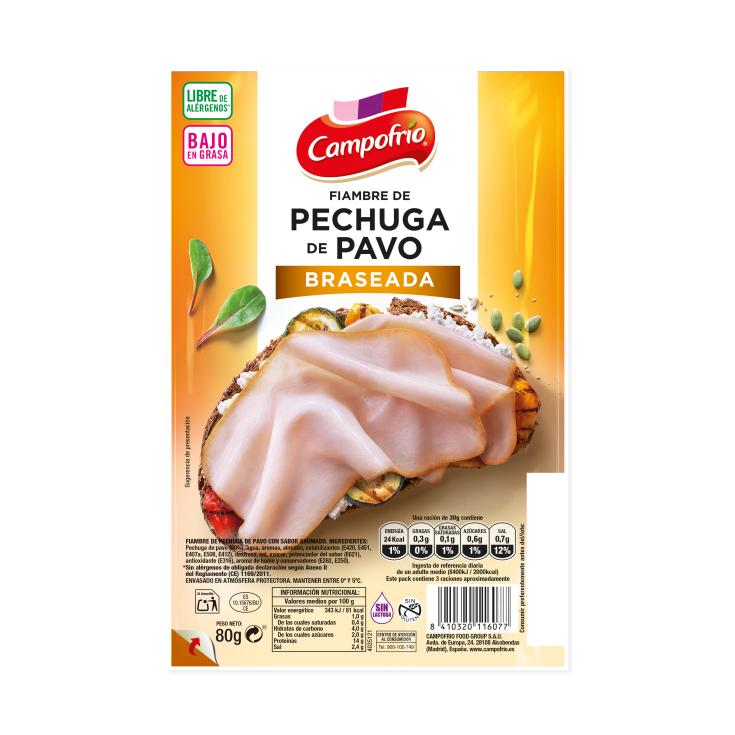 Pechuga de Pavo Braseada 80g