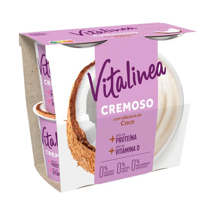 Yogur cremoso con coco 0% M.G. 4x115g