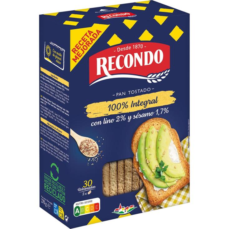 Tostadas Integrales 270g Tostadas Integrales 270g