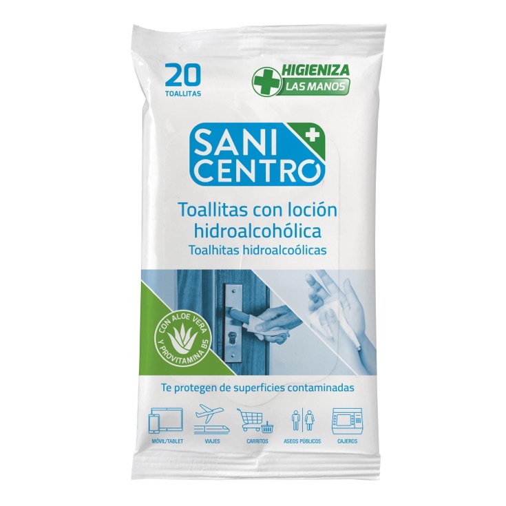 Toallitas Hidroalcohólicas 20 uds Toallitas Hidroalcohólicas 20 uds