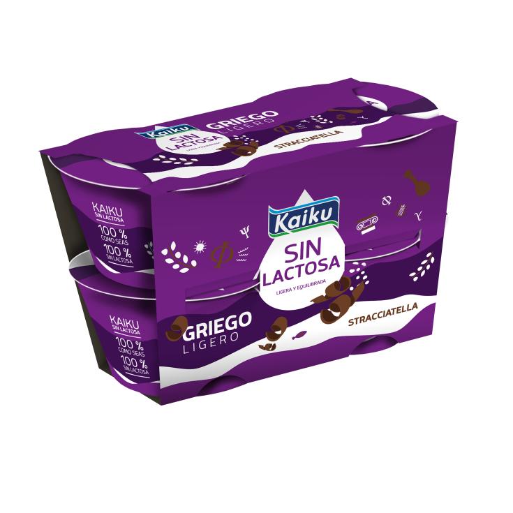 Yogur Griego ligero con straciatella 4x90g
