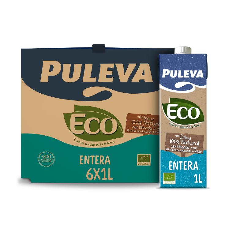 Leche entera Ecológica 6x1l Leche entera Ecológica 6x1l