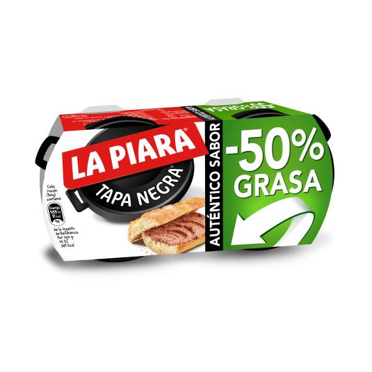 Paté Tapa Negra 50% grasa 2x75g