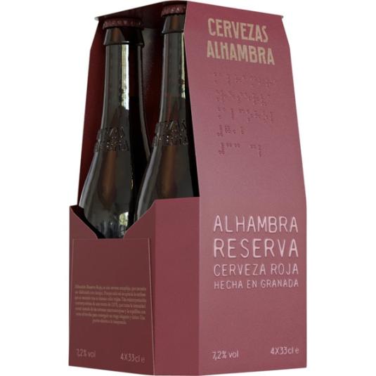 Cerveza Roja Reserva 4x33cl