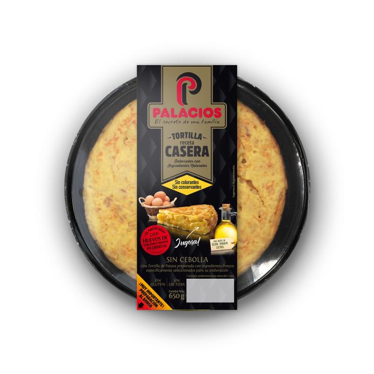 Tortilla de Patata sin Cebolla Receta Casera 650g
