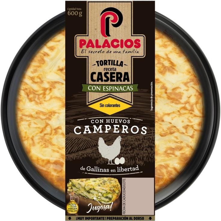 Tortilla de Patatas y Espinacas 650g Tortilla de Patatas y Espinacas 650g