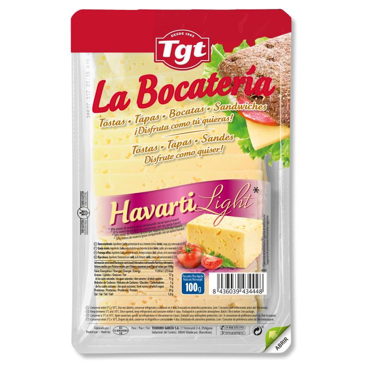 Queso en Lonchas Havarti Light 100g