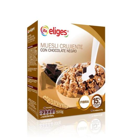 Muesli crujiente con chocolate 500g