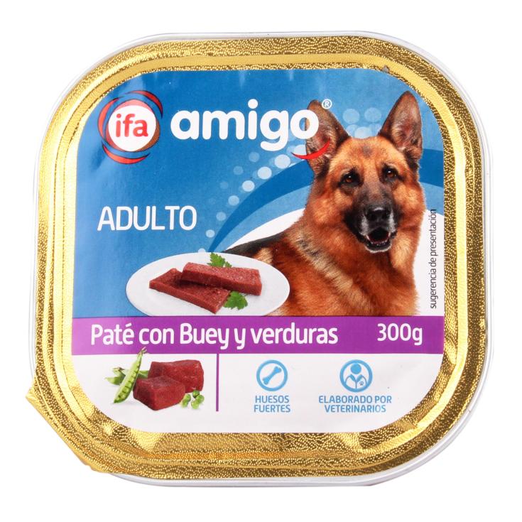 Paté perro buey con verdura 300g