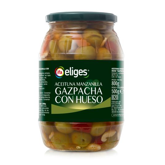 Aceitunas gazpacha con hueso 500g