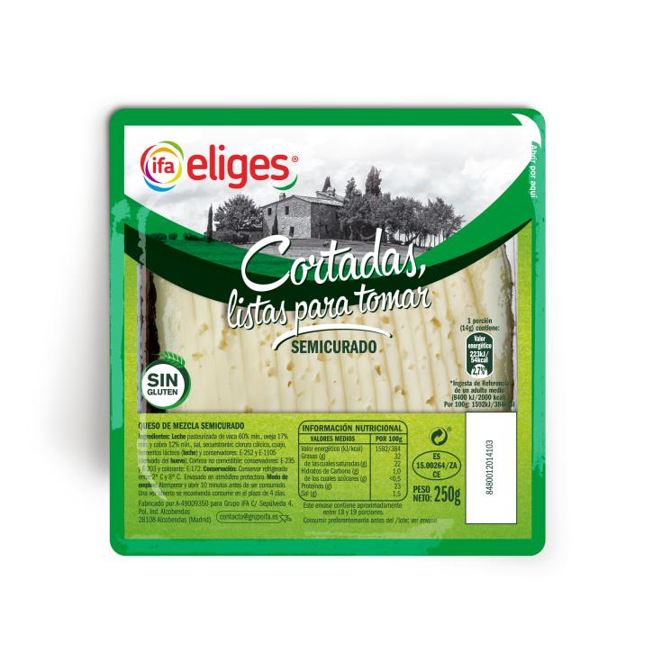 Cuña Queso Mezcla Semicurado Cortadas 250g Cuña Queso Mezcla Semicurado Cortadas 250g