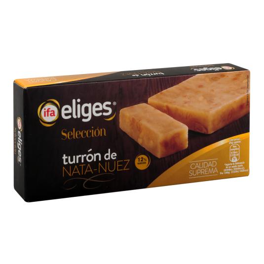 Turrón de Nata Nuez Selección 300g