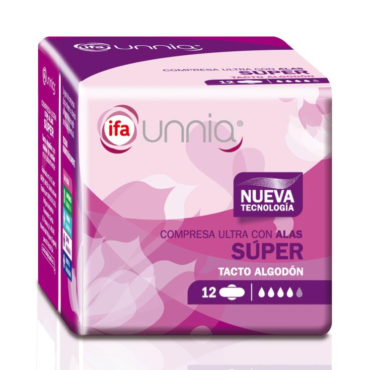 Compresa Ultra con Alas Super 12 uds Compresa Ultra con Alas Super 12 uds