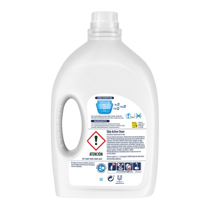 Detergente líquido Active Clean Ultimate 50 lavados